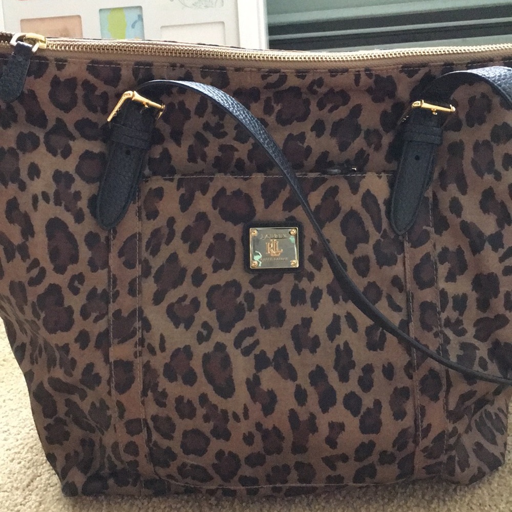 Ralph Lauren leopard purse